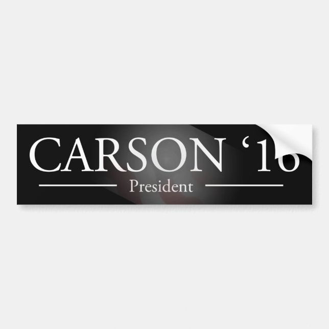 Ben Carson für Präsidenten Autoaufkleber (Vorne)