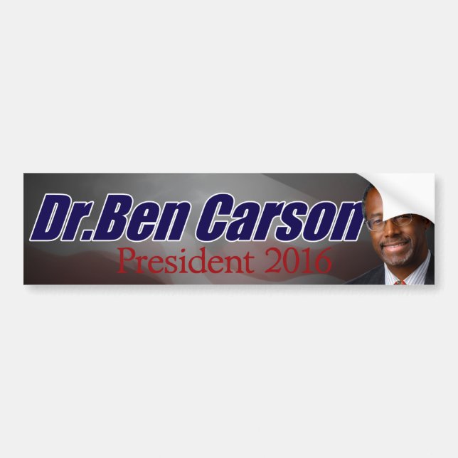 Ben Carson für Präsidenten Autoaufkleber (Vorne)