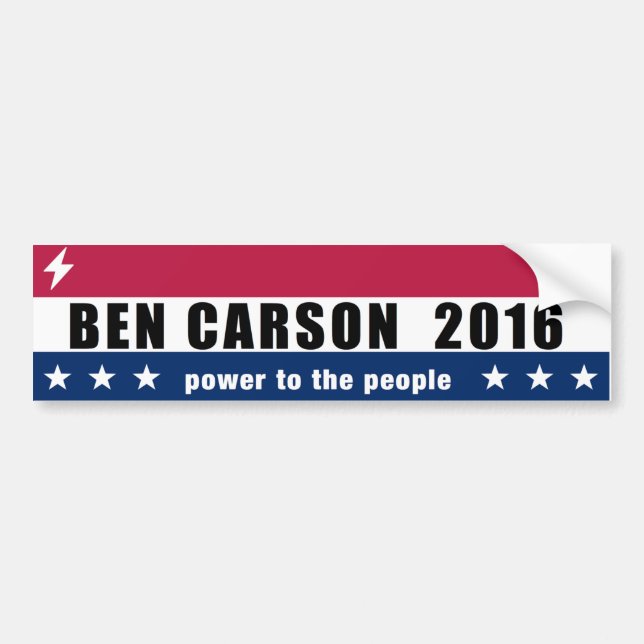 Ben Carson für Präsidenten Power 2016 zu den Autoaufkleber (Vorne)