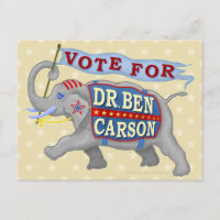 Ben Carson Präsident 2016 Republikanischer Elefant
