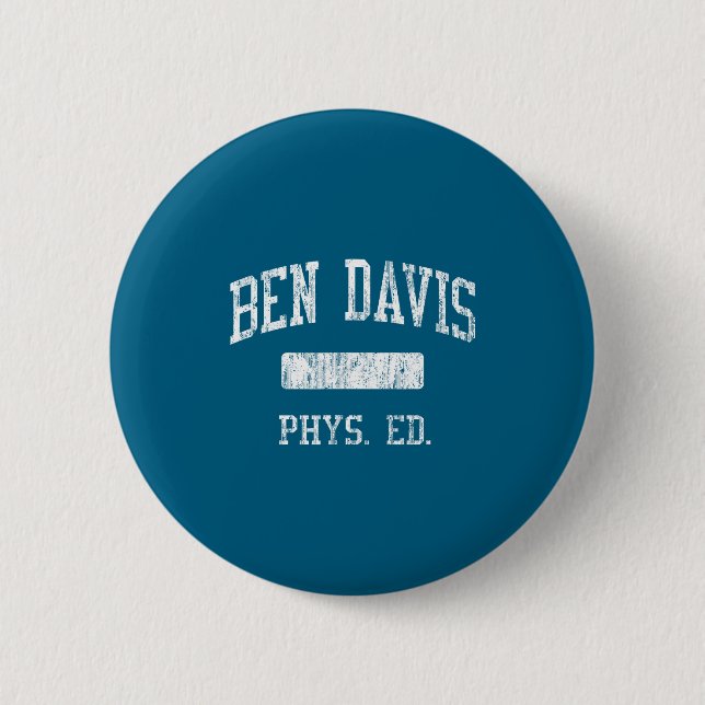 Ben Davis High School Hs Grafik Kunst Button (Vorderseite)