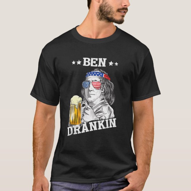 Ben Drankin 4. Juli American Patriotic T-Shirt (Vorderseite)