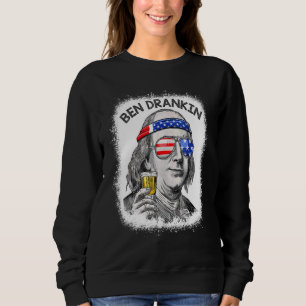 Ben Drankin 4. Juli Amerikanische Unabhängigkeitst Sweatshirt