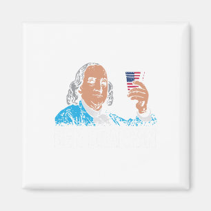 Ben Drankin 4. Juli Benjamin Franklin Männer Fraue Magnet