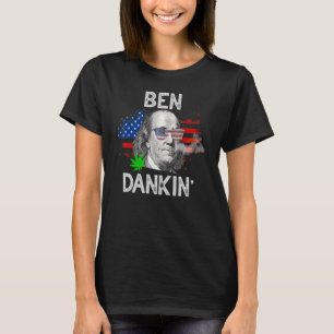 Ben Drankin 4. Juli Benjamin Franklin Usa Fla T-Shirt
