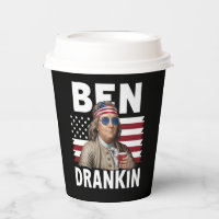 Ben Drankin Beer 4. Juli Vintage Fahne Funny