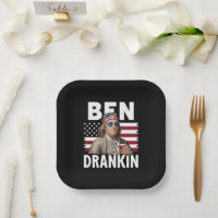 Ben Drankin Beer 4. Juli Vintage Fahne Funny