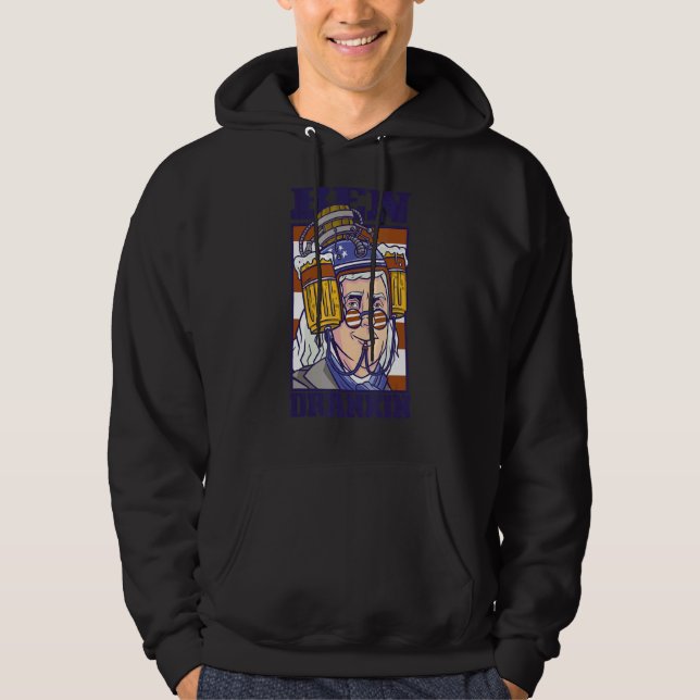 Ben Drankin Drinking Benjamin Franklin Meme Juli Hoodie (Vorderseite)