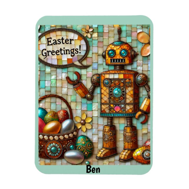 BEN ~ EASTER GREETINGS MAGNET (Vertikal)