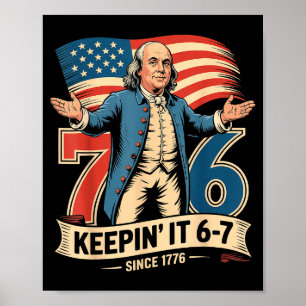 Ben Franklin 67 Meme Keen Es 7-6 Geschichtslehrer  Poster