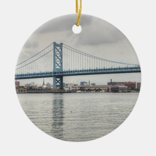 Ben Franklin Bridge Keramikornament (Vorne)