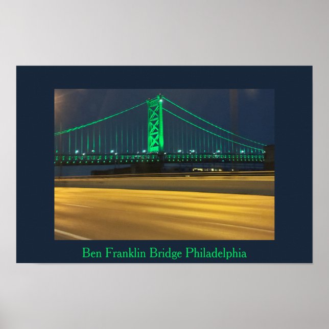 Ben Franklin Bridge Philadelphia Poster (Vorne)
