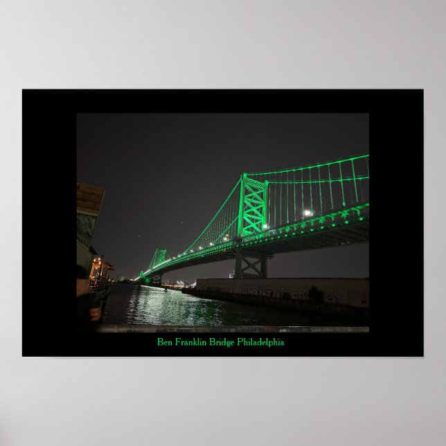 Ben Franklin Bridge Philadelphia Poster (Vorne)