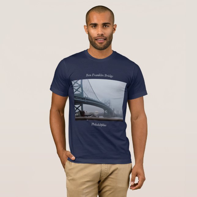 Ben Franklin Bridge Philadelphia T-Shirt (Vorne ganz)