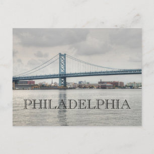 Ben Franklin Bridge Postkarte