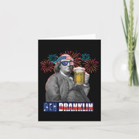 Ben Franklin feiert den Unabhängigkeitstag. Ben Dr
