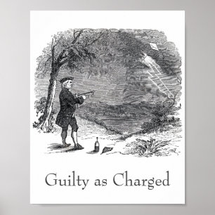Ben Franklin Guilty als Anklage Poster