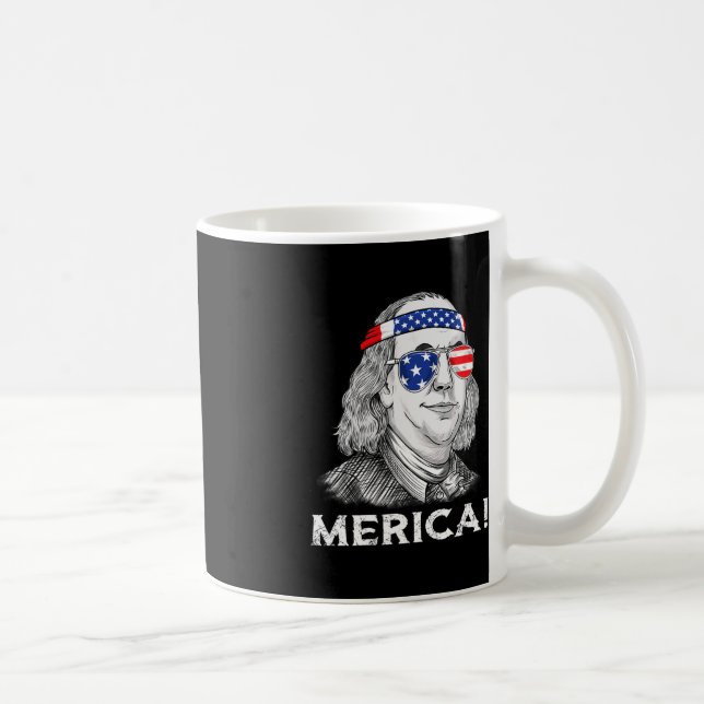 Ben Franklin Merica USA Boys Girls Kind Kaffeetasse (Rechts)