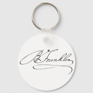 Ben Franklin Signature Schlüsselanhänger