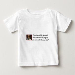 Ben Franklin über die Freiheit Baby T-shirt