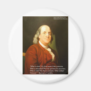 Ben Franklin (Was ist weise) Zitate Geschenke & Ka Magnet