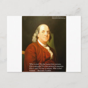 Ben Franklin (What is weisse) zitiert Geschenke & Postkarte