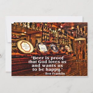Ben Franklins berühmtes Bier-Zitat