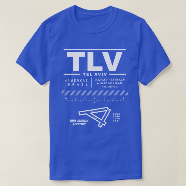 Ben Gurion Airport TLV T - Shirt (Design vorne)