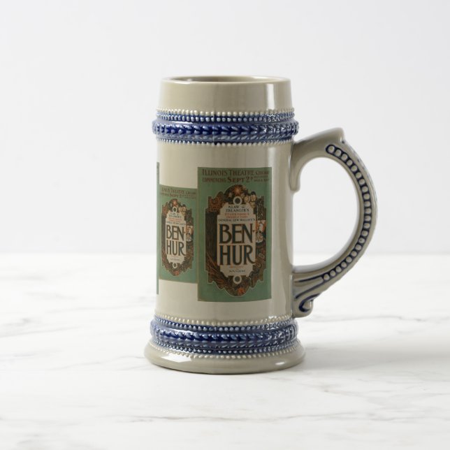 Ben hur Vintage Kunst Stein-Tasse Bierglas (Rechts)
