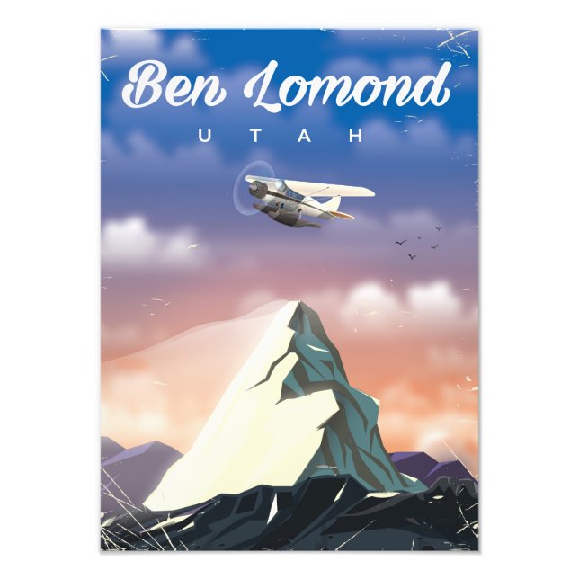 Ben Lomond, Utah Reiseplakat Fotodruck (Vorne)