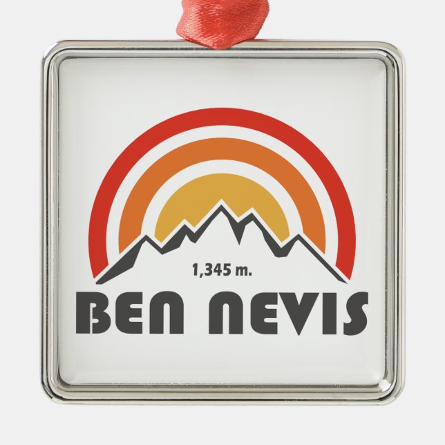 Ben Nevis Ornament Aus Metall (Vorne)