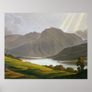 Ben Nevis, Platte XII aus "Landschaft des Grampisc Poster