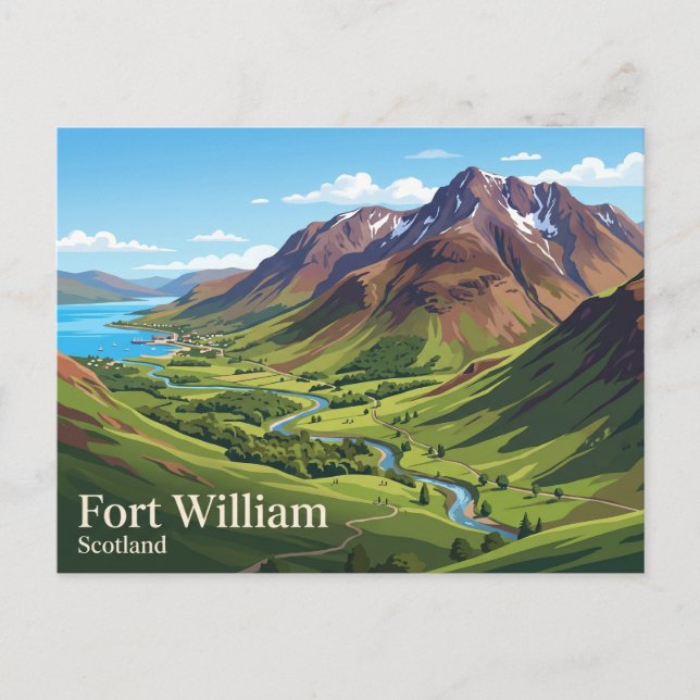 Ben Nevis Schottland Postkarte (Vorderseite)