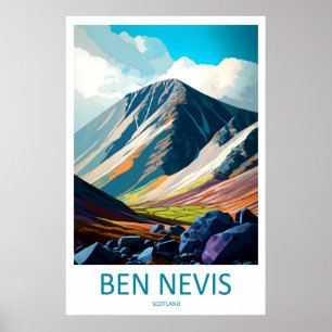 Ben Nevis Schottland Reiseplakat 2 Poster