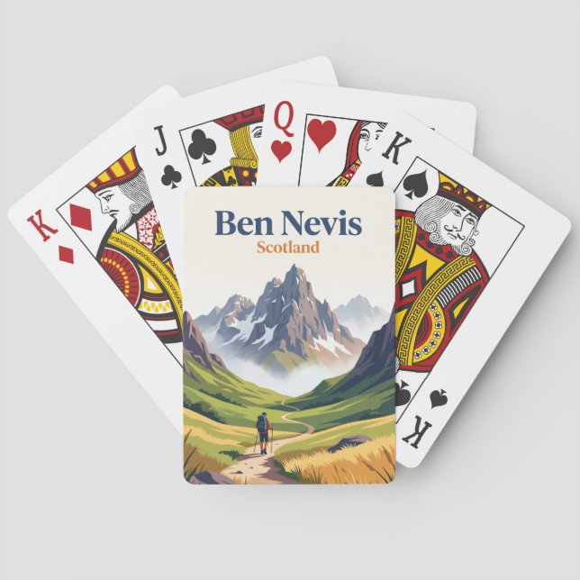 Ben Nevis Schottland Spielkarten (Rückseite)