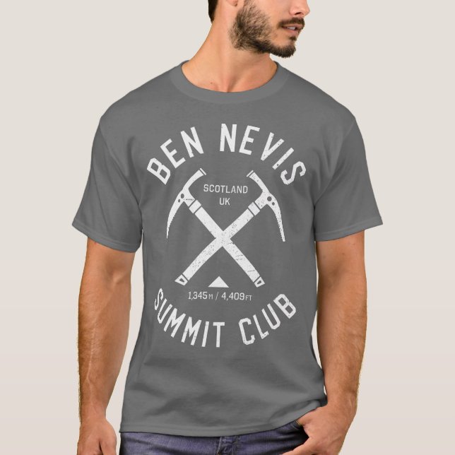 Ben Nevis Summit Club I klettert Ben Nevis T-Shirt (Vorderseite)