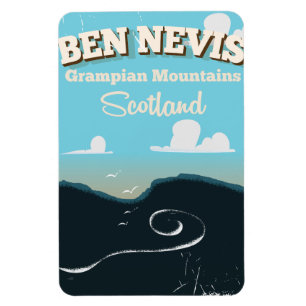 Ben Nevis Vintage Reiseplakat Magnet