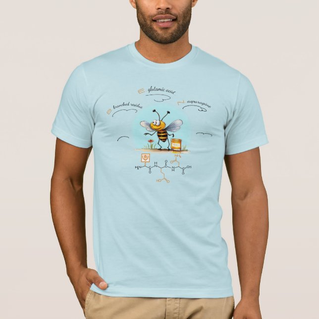 BEN-Peptid, Bee-8 w/custom text, leicht T-Shirt (Vorderseite)