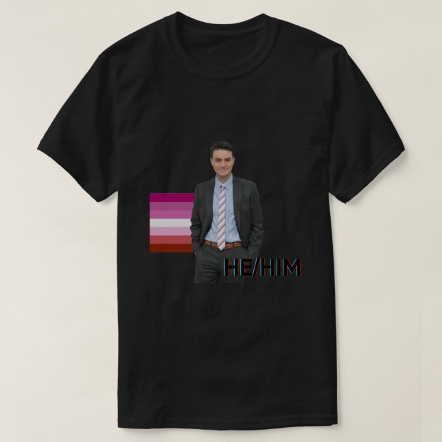 Ben Shapiro HeHim Lesbian Meme Sticker T-Shirt (Design vorne)