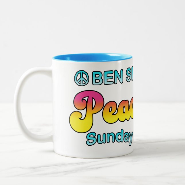 Ben Shermans "Peace & Liebe Sunday Show" Zweifarbige Tasse (Links)