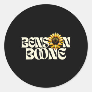 Ben Son Boone Shirt Fan Musik Retro Ästhetik Sonne Runder Aufkleber
