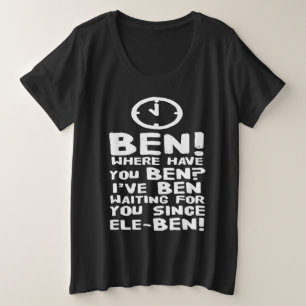 Ben! Tagalog Filipino Taglish Wort Witz Satz Große Größe T-Shirt