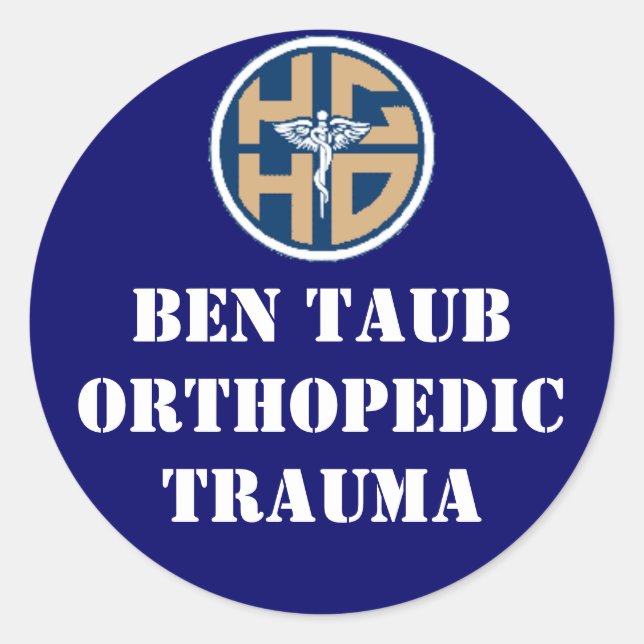 ben taub ortho runder aufkleber (Vorderseite)