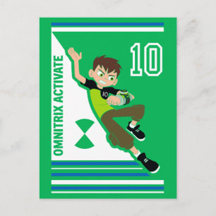 Ben Tennyson Athletic Graphic Einladungspostkarte