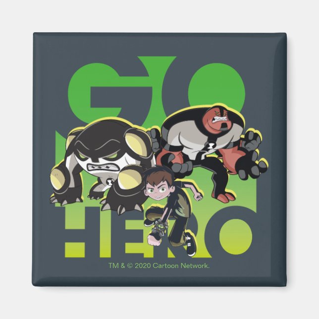 Ben Tennyson, Cannonbolzen und vier Waffen - Go He Magnet (Vorne)