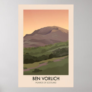 Ben Vorlich Reiseplakat Munros von Schottland Poster