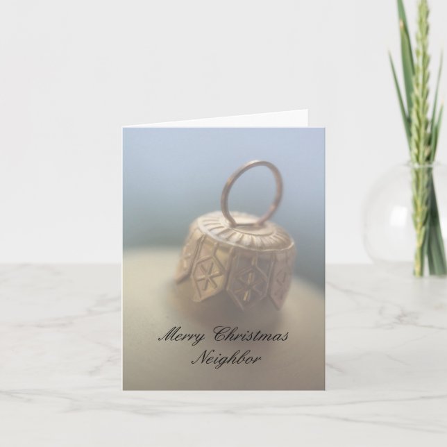 Benachbarte Weihnachtskarte Feiertagskarte (Vorderseite)