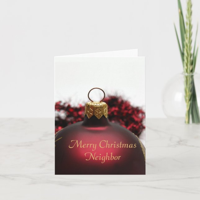Benachbarte Weihnachtskarte Feiertagskarte (Vorderseite)