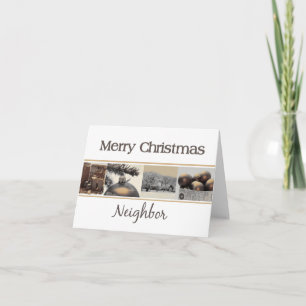 Benachbarte Weihnachtskarte Feiertagskarte