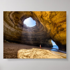 Benagil cave in Algarve Poster